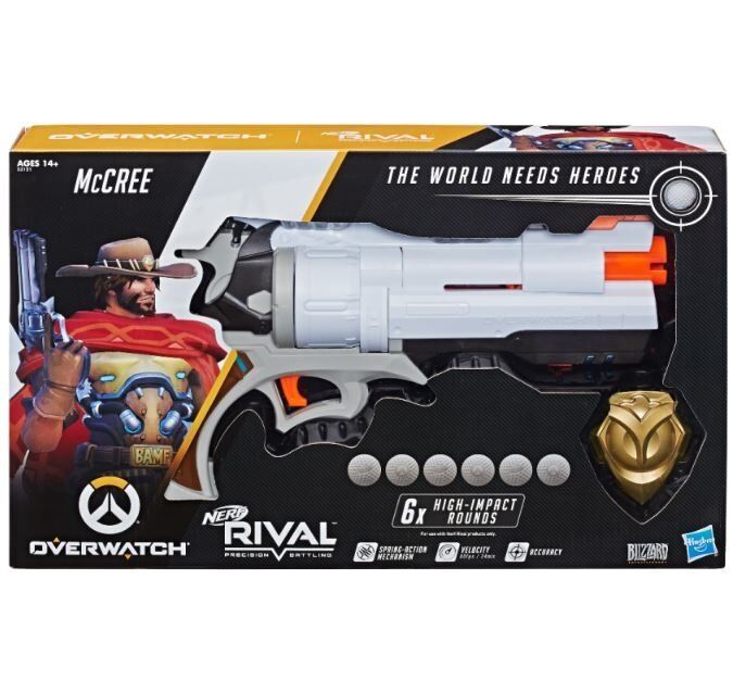 Overwatch McCree Nerf Rival Blaster Овервотч оружие игрушка