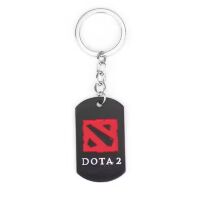 Брелок DOTA 2 Logo Дота 2 (цвет чёрный и красный) 5 см
