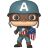Фигурка Funko Marvel WWII Ultimate Captain America фанко Капитан Америка (CC Exclusive) 821
