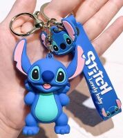 Брелок подвеска на рюкзак Stitch Blue Стич 3D Keychain Backpack