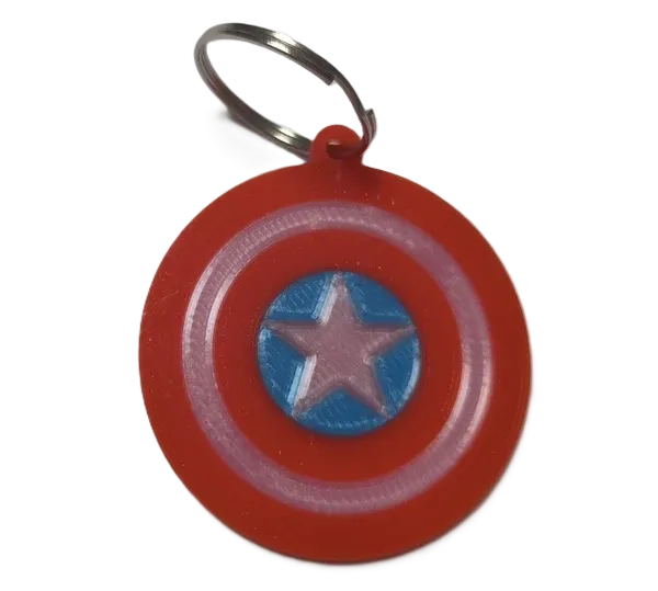 Брелок Marvel Captain America Keychain Капитан Америка ABS пластик 5 см.