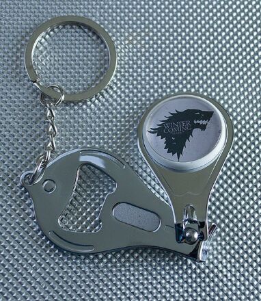 Брелок Game of Thrones Stark з кусачками для нігтів і відкривачкою