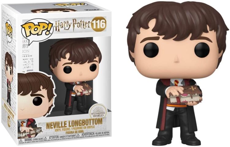 Фігурка Funko Pop Harry Potter Neville Longbottom with Monster Book Невіл Лонґботом