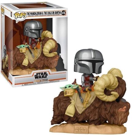 Фігурка Funko Deluxe: Mandalorian on Bantha with Child Фанко Зоряні війни: Мандалорець 416