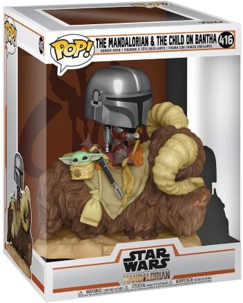 Фігурка Funko Deluxe: Mandalorian on Bantha with Child Фанко Зоряні війни: Мандалорець 416