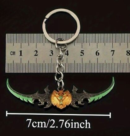 Брелок World of Warcraft Warglaive Of Azzinoth Бойові гліфи Аззинота 7 см. №2