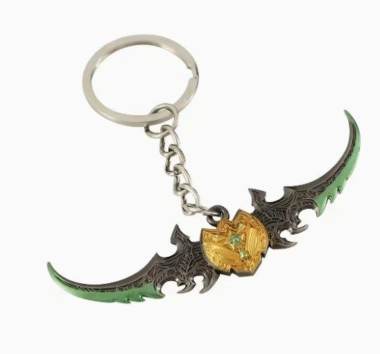 Брелок World of Warcraft Warglaive Of Azzinoth Боевые глефы Аззинота 7 см. №2