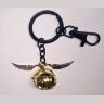 Брелок 3D Harry Potter Golden Snitch (Black chain)