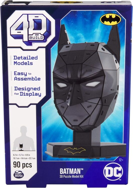 Пазл 4D Build DC Batman puzzle Model Kit 3D картон Бэтмен 90 шт.