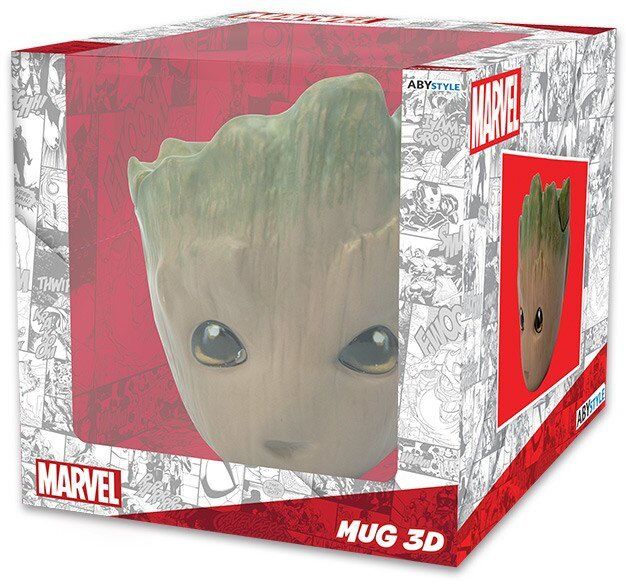 Чашка 3D Чашка Abystyle Marvel - Groot Mug 300 мл Марвел кружка Грут