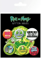Набор значков Рик и Морти GB eye Badge Pack: Rick and Morty