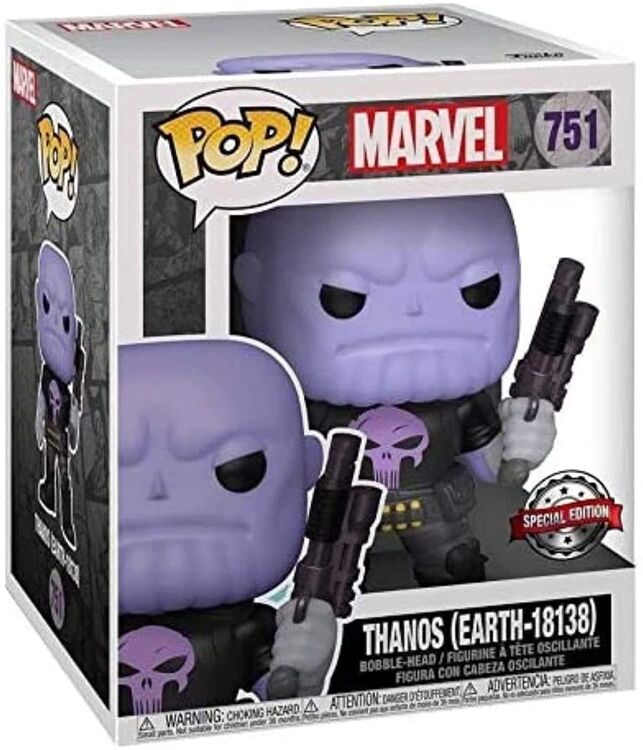 Фигурка Funko Super Marvel Heroes: Thanos Earth 18138 Танос 15 см фанко 751 Exclusive