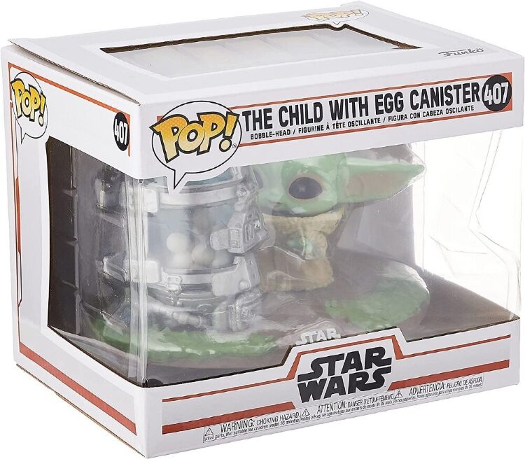Фигурка Funko Star Wars: Mandalorian The Child with Egg Canister Grogu Мандалорец Фанко Грогу 407