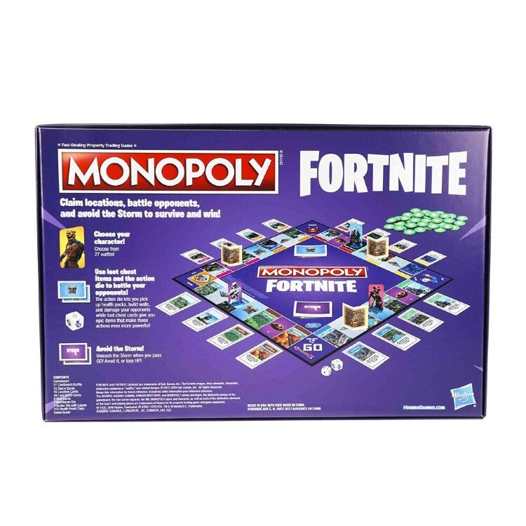 Монополия настольная игра Фортнайт Monopoly Game: Fortnite Edition NEW (27 новых персонажей)