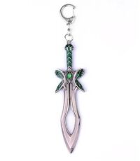Брелок DOTA 2 Butterfly Sword Дота 2 меч металл цвет серебро 6 см. 