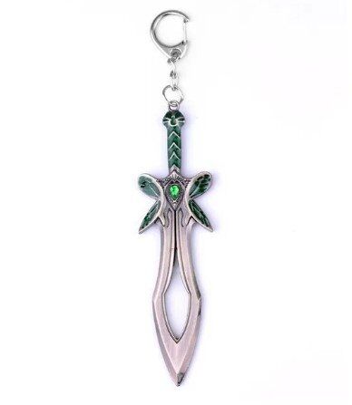 Брелок DOTA 2 Butterfly Sword Дота 2 меч метал колір срібло 6 см.