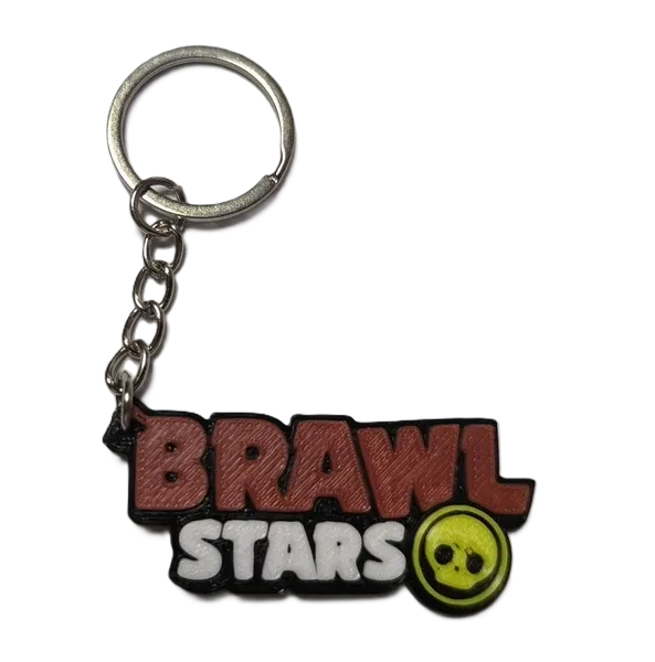 Брелок Brawl Stars Logo Keychain Бравл старс Лого ABS пластик 5 см.