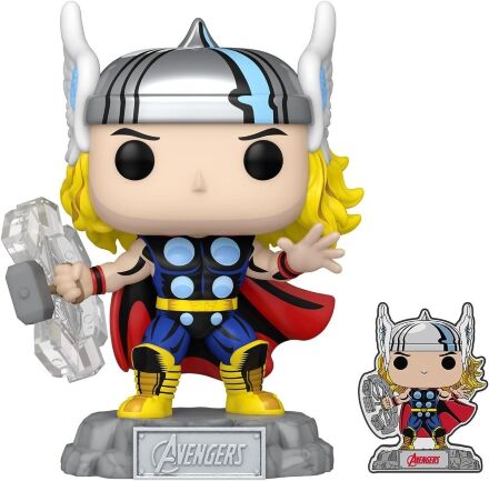 Фігурка Funko Pop & Pin Marvel: Avengers - 60th Anniversary - Thor Фанко Тор (Amazon Exclusive) 1190