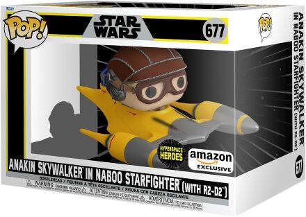 Фігурка Funko Star Wars Anakin in Naboo Sarfighter with R2-D2 фанко Енакін Скайуокер Exclusive 677