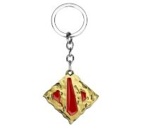 Брелок DOTA 2  Logo металл Дота 2 (цвет бронза)