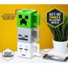 Набор 3 чашек Minecraft Stacking Coffee Mugs Creeper Skeleton and Ghast кружки Майнкрафт 250 мл