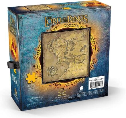 Пазл Noble Collection Lord of The Rings Map of Middle Earth Puzzle Володар кілець Карта Середземя 1000 шт.