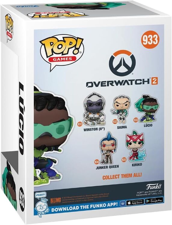 Фигурка Funko Overwatch 2 Lucio фанко Овервотч Луцио 933