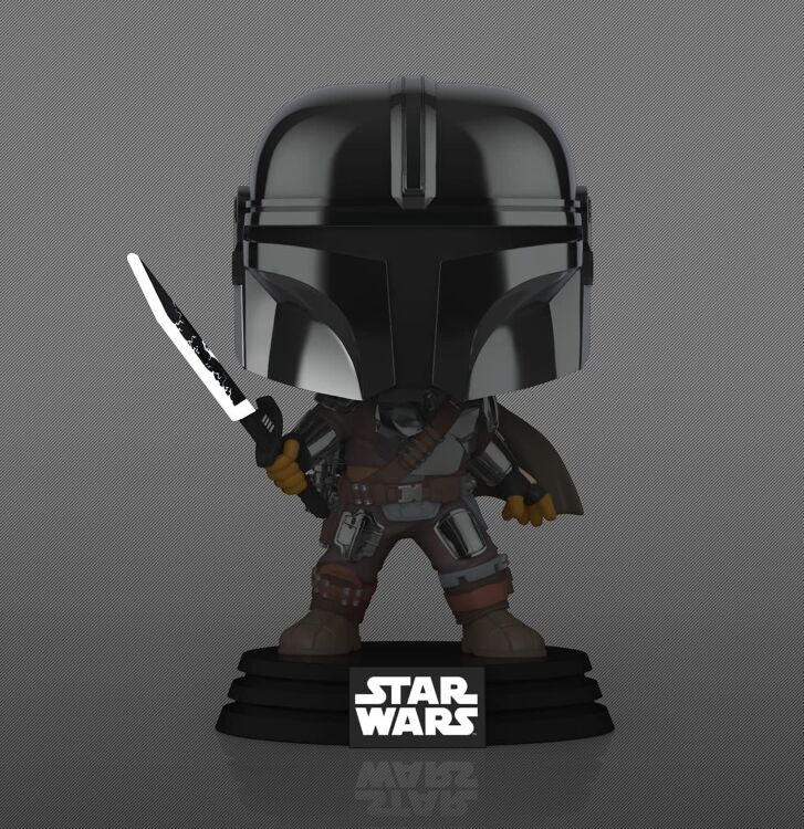 Фигурка Funko Star Wars: Mandalorian with Darksaber Фанко Мандалорец Тёмный меч (Glow, Exclusive) 491
