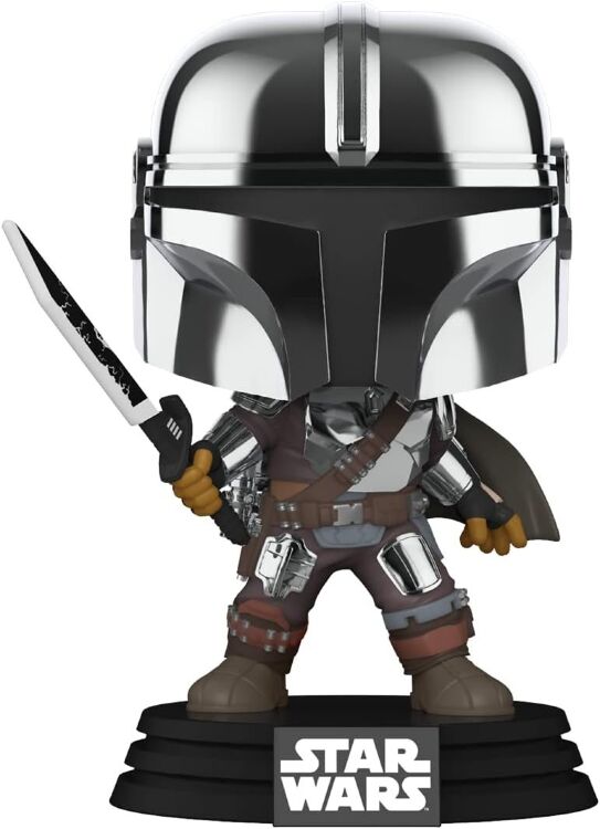 Фигурка Funko Star Wars: Mandalorian with Darksaber Фанко Мандалорец Тёмный меч (Glow, Exclusive) 491