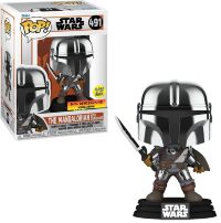Фигурка Funko Star Wars: Mandalorian with Darksaber Фанко Мандалорец Тёмный меч (Glow, Exclusive) 491