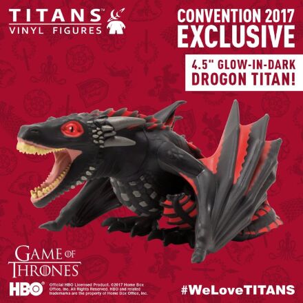 Фігурка Game of Thrones Titans Exclusive 4.5 "Drogon Glow in the Dark Figure