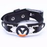 Браслет Overwatch Logo кожа + Metal