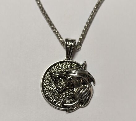 Медальйон 3D Відьмак (The Witcher) метал новий кулон Геральта із серіалу №6