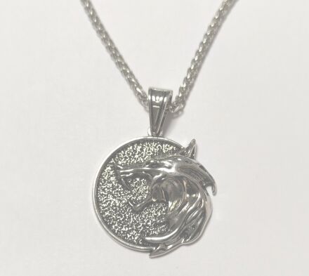 Медальйон 3D Відьмак (The Witcher) метал новий кулон Геральта із серіалу №6