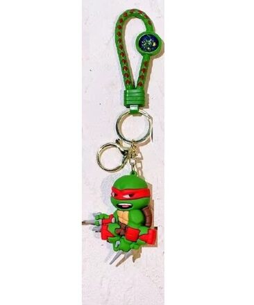 Брелок підвіска на рюкзак TMNT Teenage Mutant Ninja Turtles 3D Keychain Черепашки ніндзя Рафаель