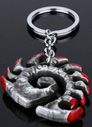 Брелок StarCraft II Zerg Logo Silver