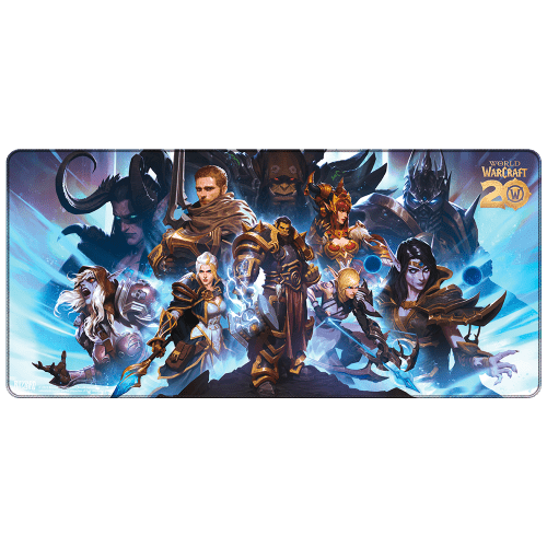 Коврик игровая поверхность Blizzard World Of Warcraft 20th Anniversary XL Варкрафт (90*42 cm)