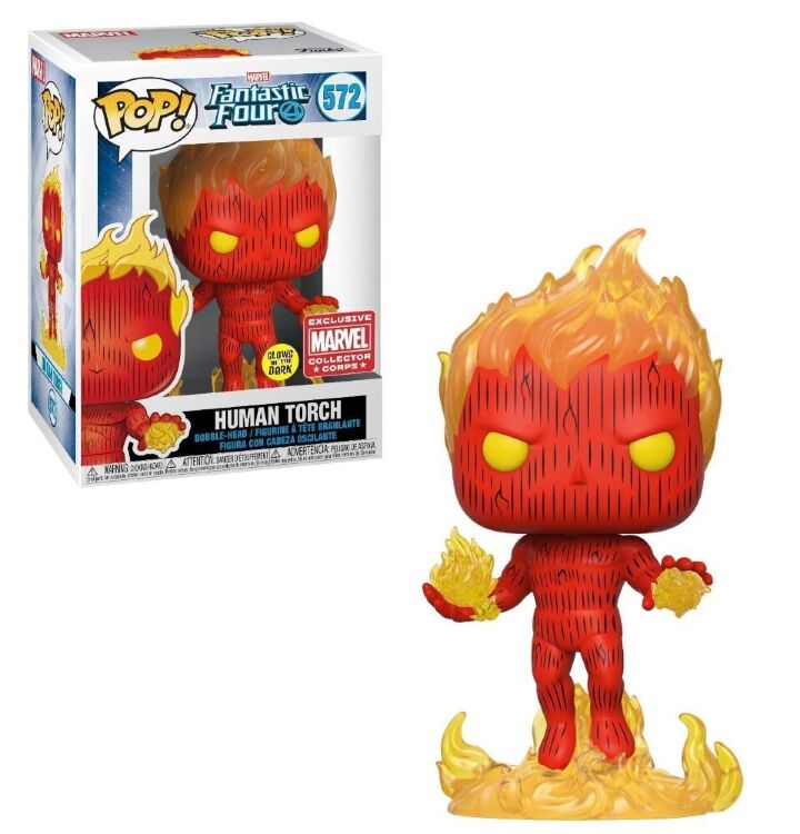  Фигурка Funko Pop Marvel Human Torch 572 (Marvel Exclusive)