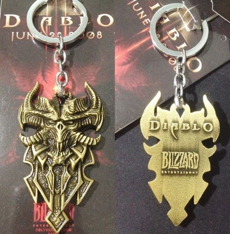Брелок  Diablo III Logo Metal bronze
