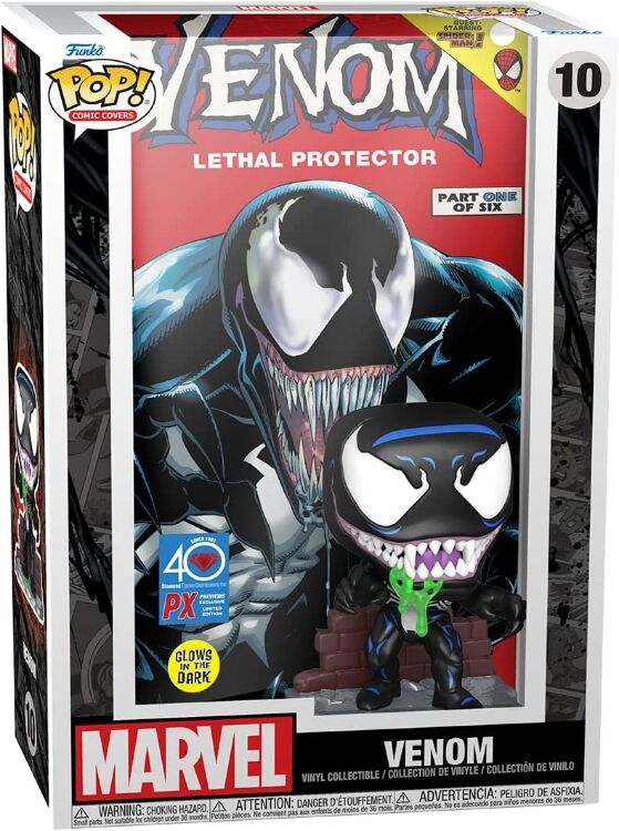 Фигурка Funko Marvel Comic Cover: Venom Lethal Protector Figure фанко Веном (PX Previews Exclusive) 10