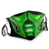 Маска защитная для лица Mortal Kombat №12 + 2 угольных фильтра 