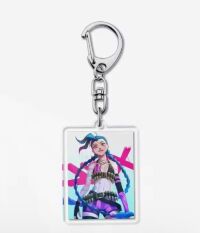 Брелок League Of Legends Arcane Jinx Anime Acrylic keychain Лига Легенд Джинкс