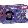 Фигурка + футболка Funko Tee Box Marvel: Captain America Коробка фанко Капитан Америка (размер M)