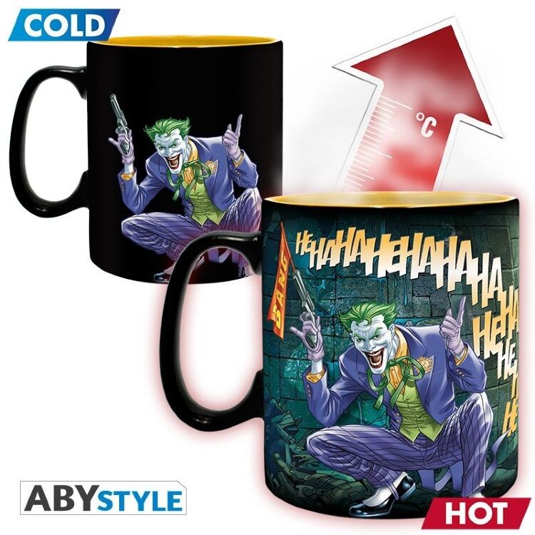 Чашка хамелеон Abystyle DC COMICS Batman and Joker Ceramic Mug кружка Бэтмен и Джокер 460 мл
