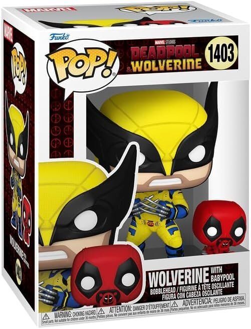 Фигурка Funko Marvel: Deadpool & Wolverine with Babypool Дэдпул Росомаха фанко 1403