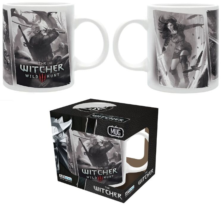 Чашка WITCHER Geralt, Ciri and Yennefer Mug Кружка Ведьмак Геральт Цири Йеннифэр 320 мл