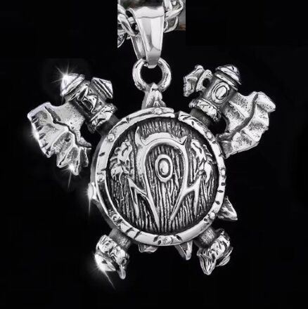 Медальйон World of Warcraft Horde Варкрафт Орда (нержавіюча сталь) + подарунковий бокс