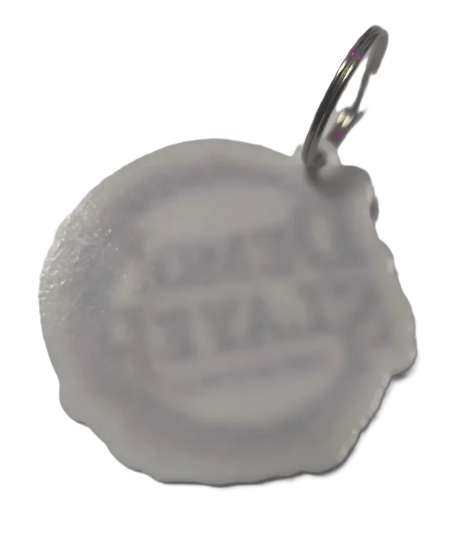 Брелок Demon Slayer Logo Keychain ABS пластик Клинок, рассекающий демонов 6 см.