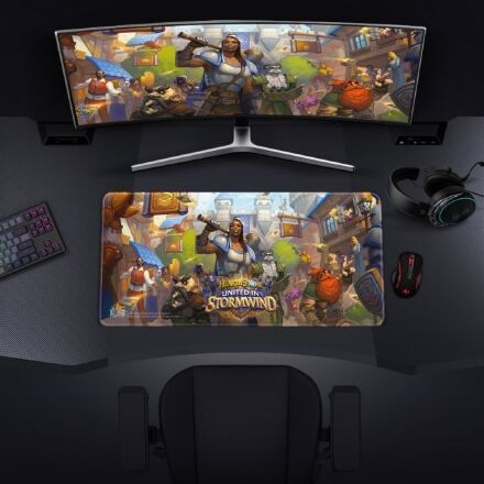 Килимок для миші ігрова поверхня Blizzard Hearthstone United in Stormwind Хартстоун XL 90*42 cм