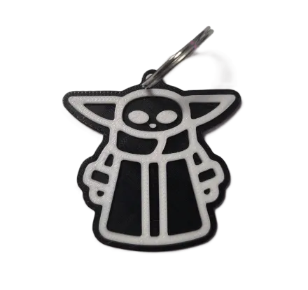 Брелок Star Wars Yoda Keychain ABS пластик Зіркові війни Йода 5 см.